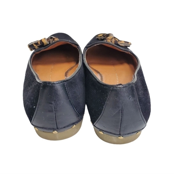 DV By Dolce Vida Molly Black Suede Calf Hair Tassel Loafers Size 7.5 - Picture 4 of 8